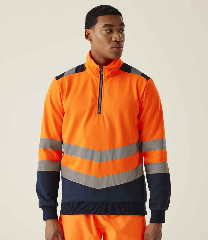 Regatta High Visibility Pro 1/4 Zip Sweatshirt - PenCarrie